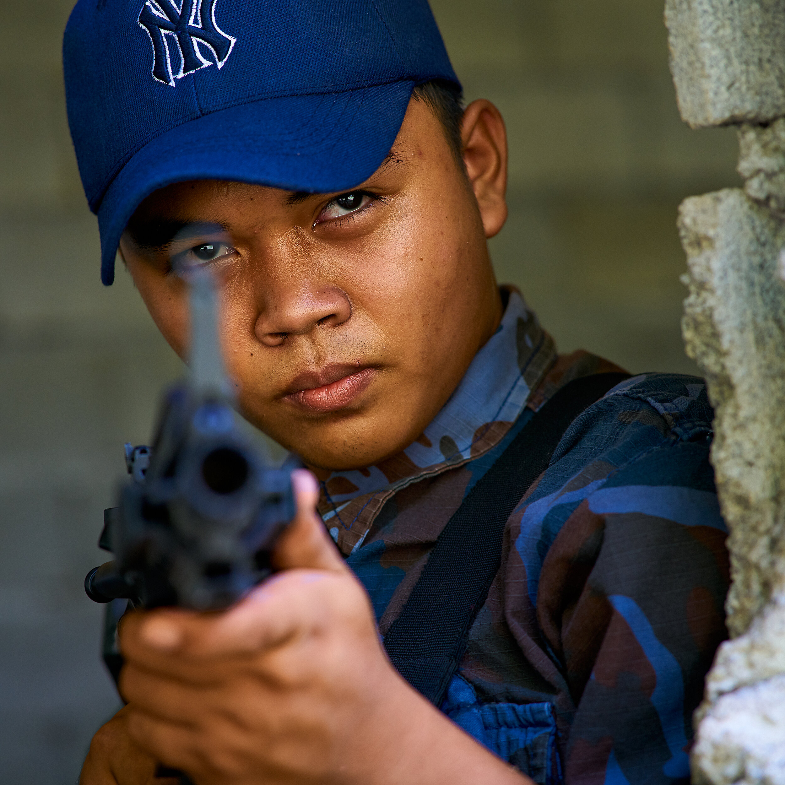 Photo by Bryon Lippincott (2019) “A Child Soldier in Mindanao”