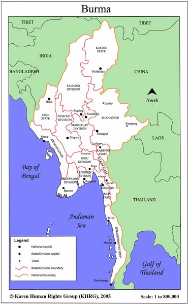 Myanmar-Map